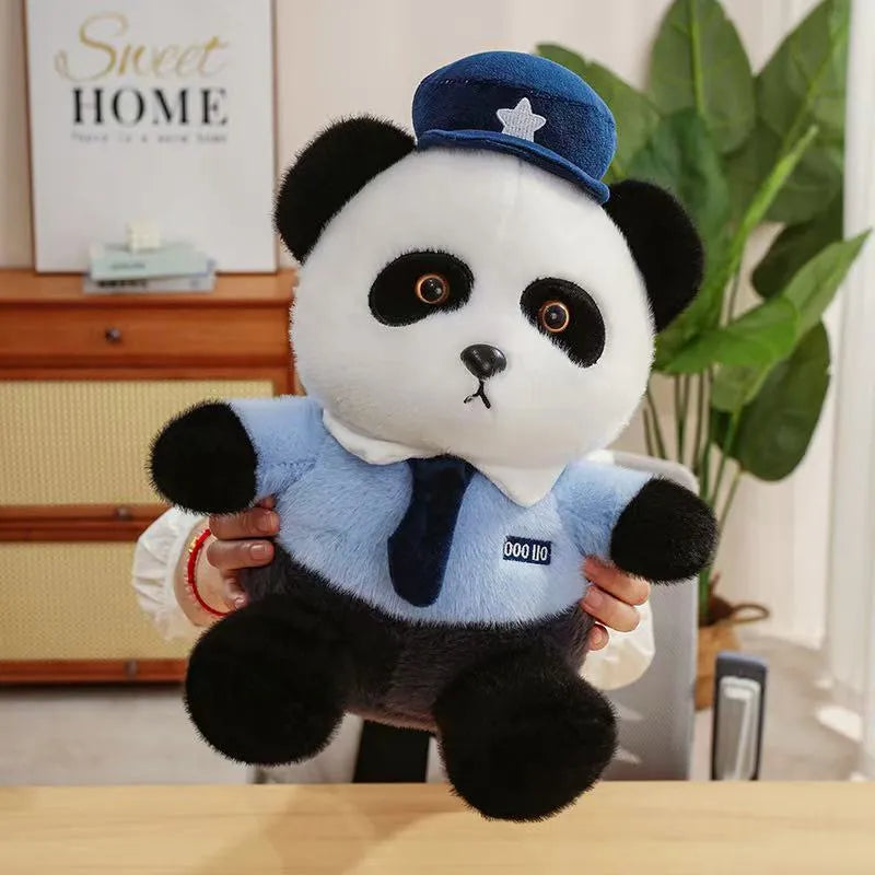 Cute Police Panda Plush Toy