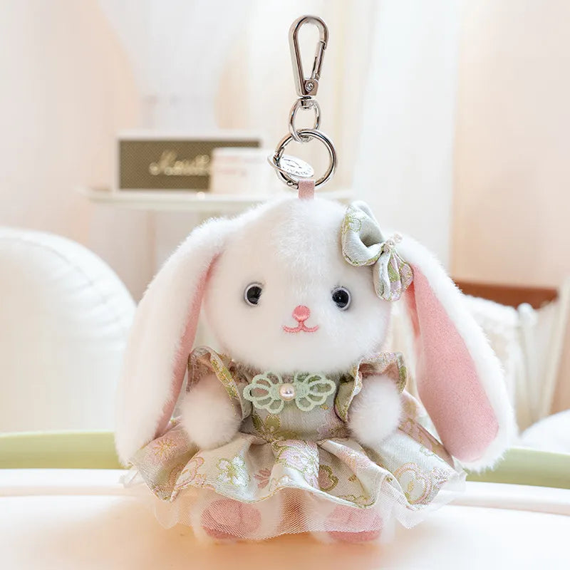 Cute Bella Rabbit Plush Toy Keychain