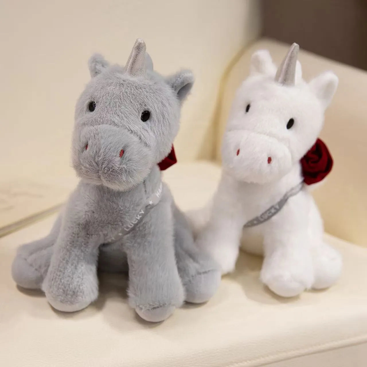 Cute Rose Unicorn Plush Toy
