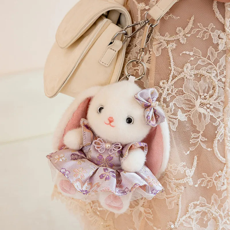 Cute Bella Rabbit Plush Toy Keychain