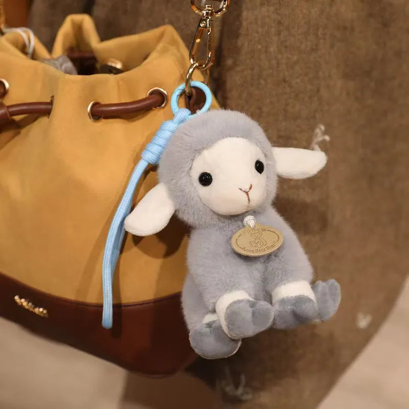 Cute Cloud Lamb Plush Keychain Charm