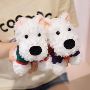 Cute Westie Puppy Keychain Plus