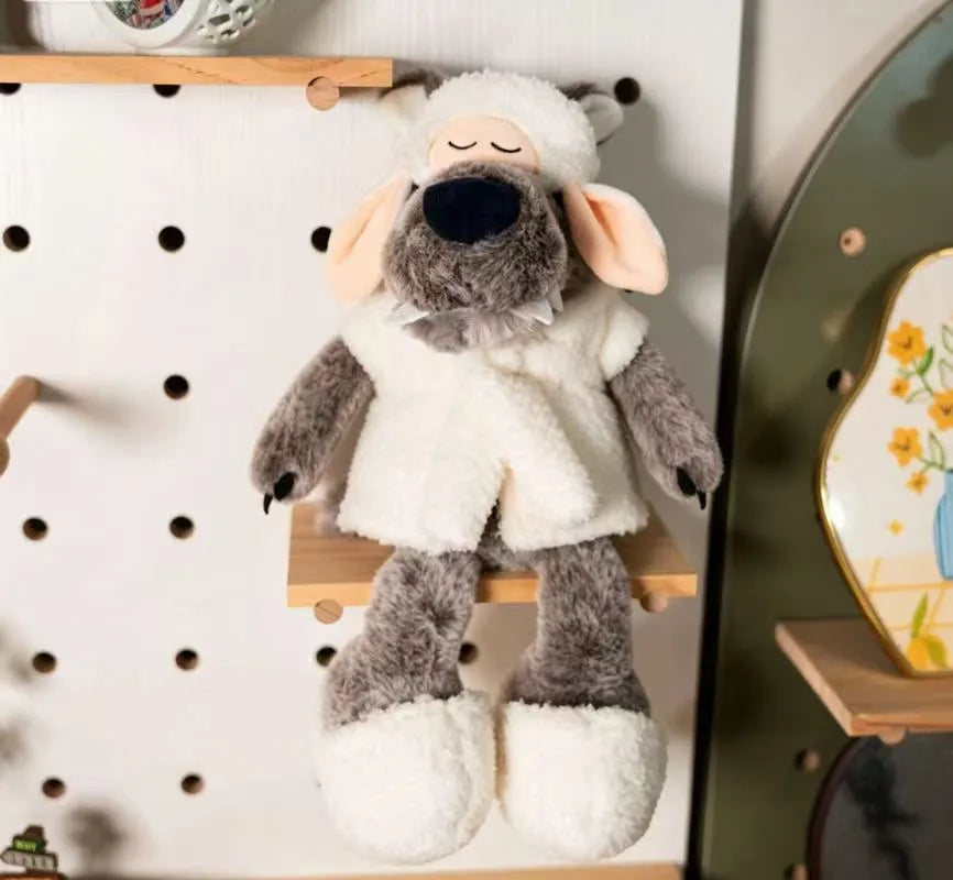 Cute Robe Sloth vs. Robe Wolf Plush Toy