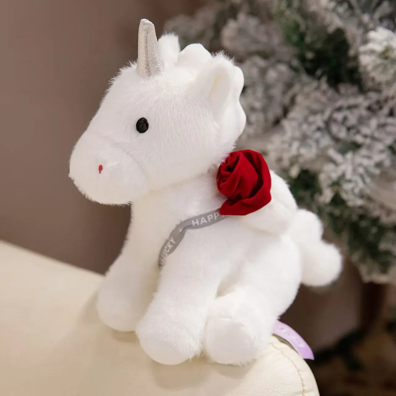 Cute Rose Unicorn Plush Toy