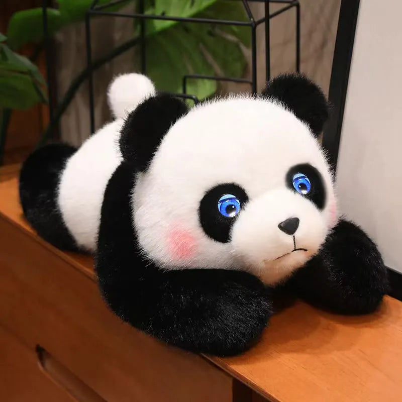 Cute AI Lay‑Down Panda Plush