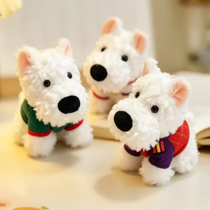 Cute Westie Puppy Keychain Plus