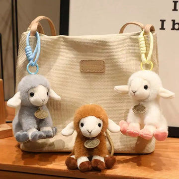 Cute Cloud Lamb Plush Keychain Charm