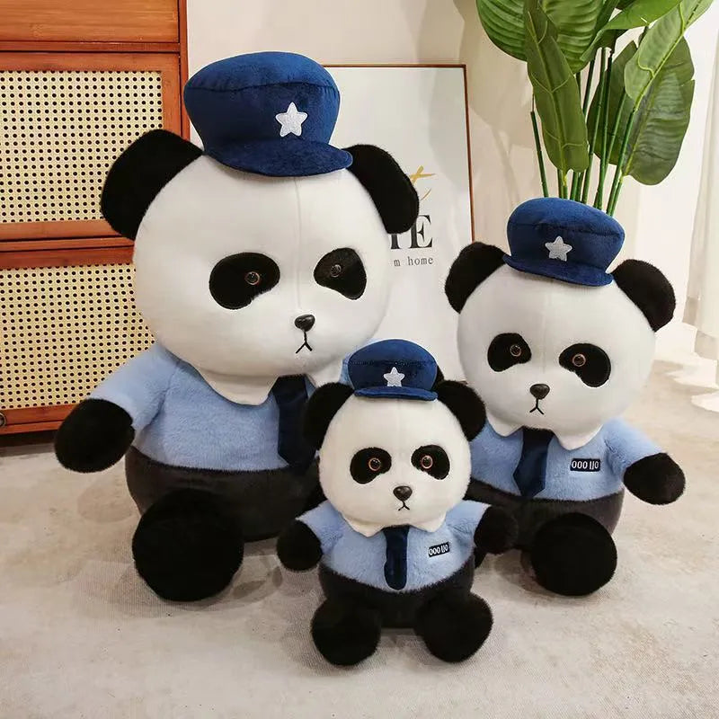 Cute Police Panda Plush Toy