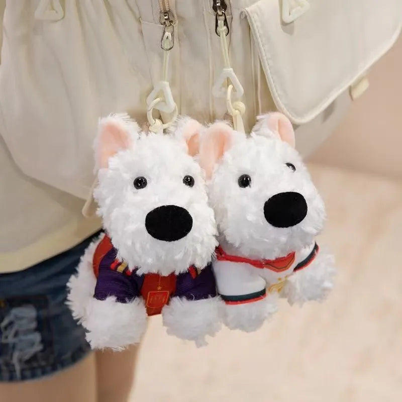 Cute Westie Puppy Keychain Plus