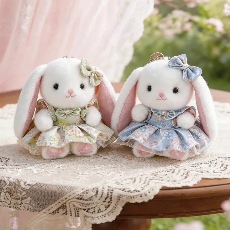 Cute Bella Rabbit Plush Toy Keychain