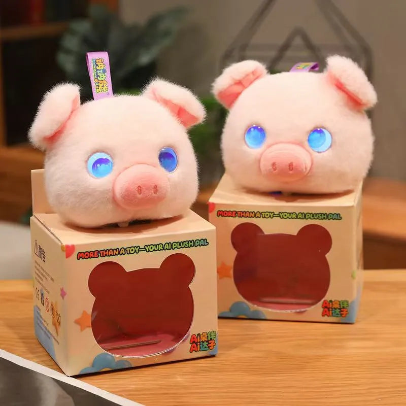 Cute AI Desk Buddy Pig Plush Toy