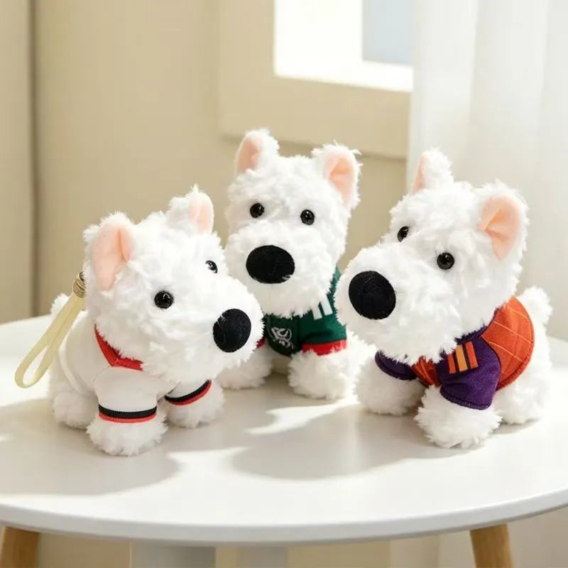 Cute Westie Puppy Keychain Plus
