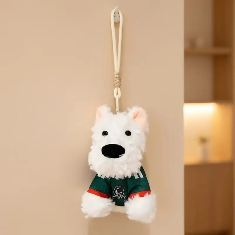 Cute Westie Puppy Keychain Plus