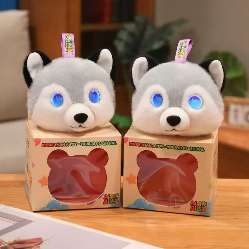 Cute AI Desk Buddy Husky Plush Toy