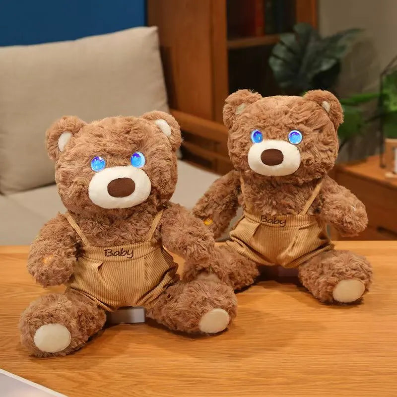 Cute AI Overall Bear Plush Toy