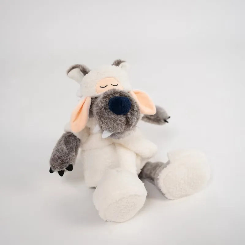 Cute Robe Sloth vs. Robe Wolf Plush Toy