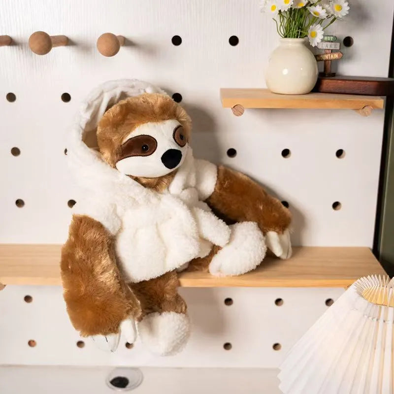 Cute Robe Sloth vs. Robe Wolf Plush Toy