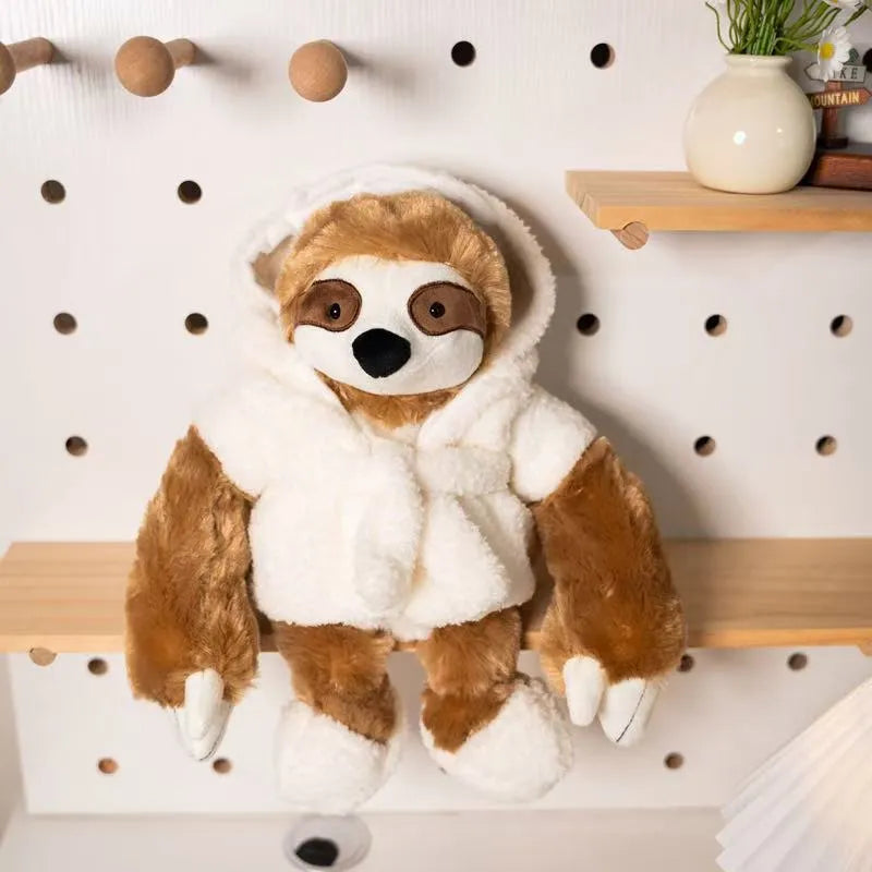 Cute Robe Sloth vs. Robe Wolf Plush Toy