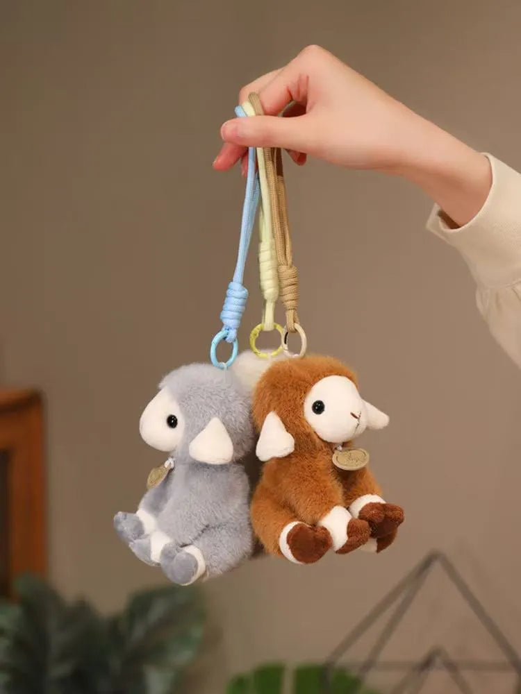 Cute Cloud Lamb Plush Keychain Charm
