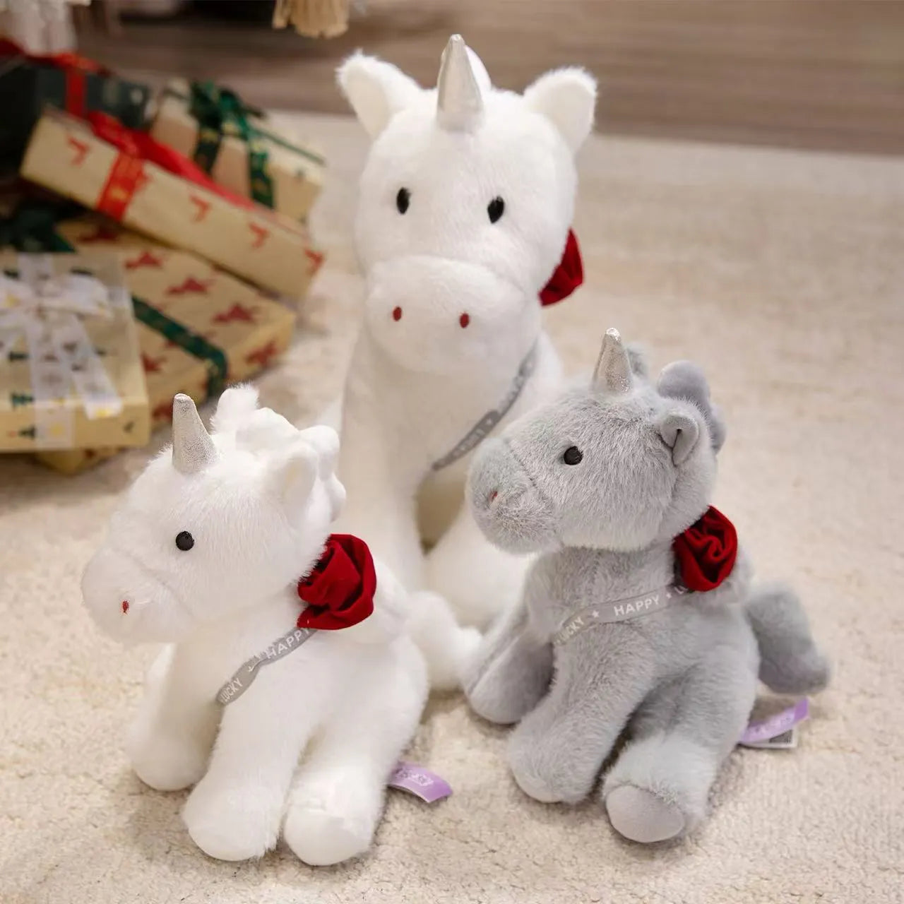Cute Rose Unicorn Plush Toy