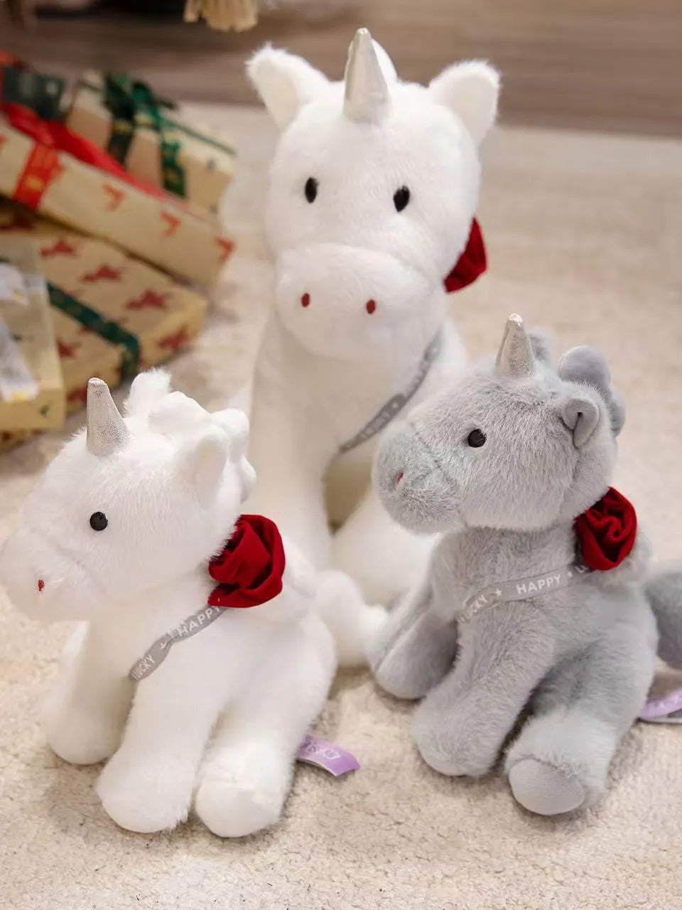 Cute Rose Unicorn Plush Toy
