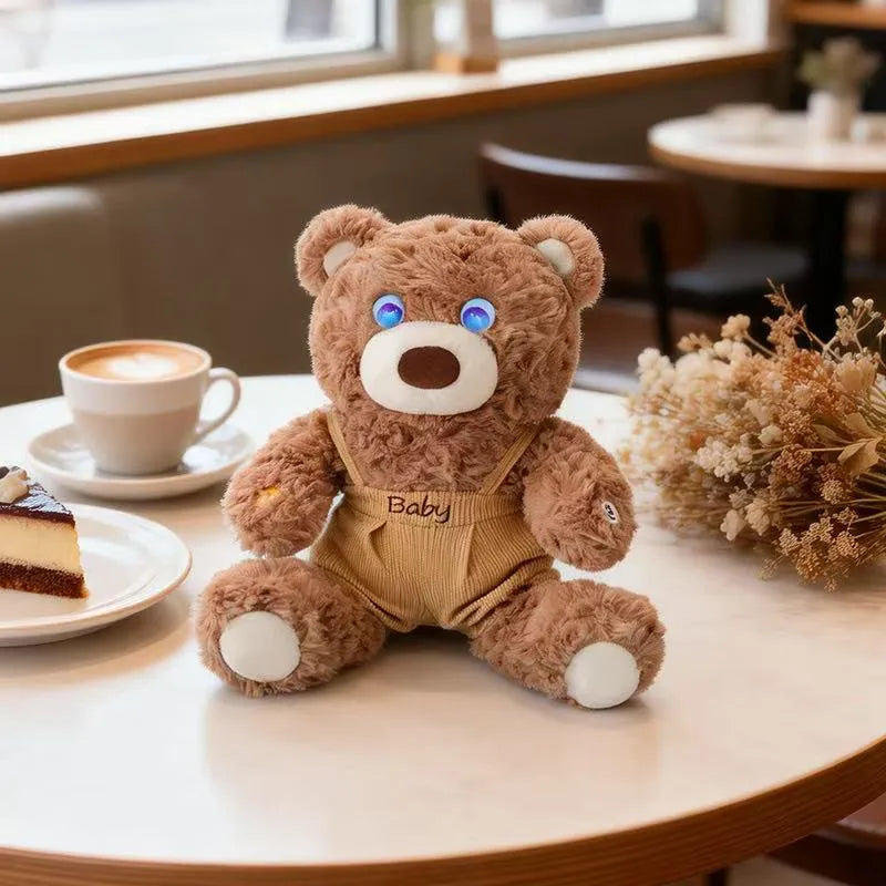 Cute AI Overall Bear Plush Toy