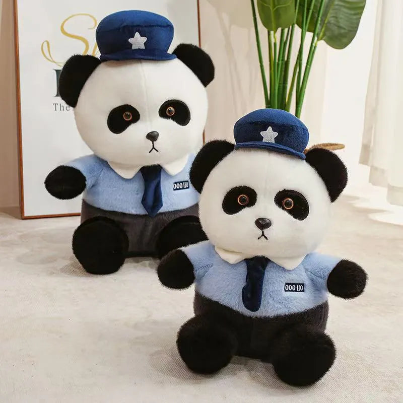 Cute Police Panda Plush Toy