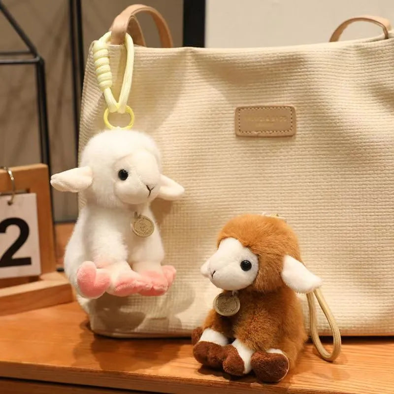 Cute Cloud Lamb Plush Keychain Charm