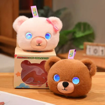 Cute AI Desk Buddy Couple Bear Plush Toy