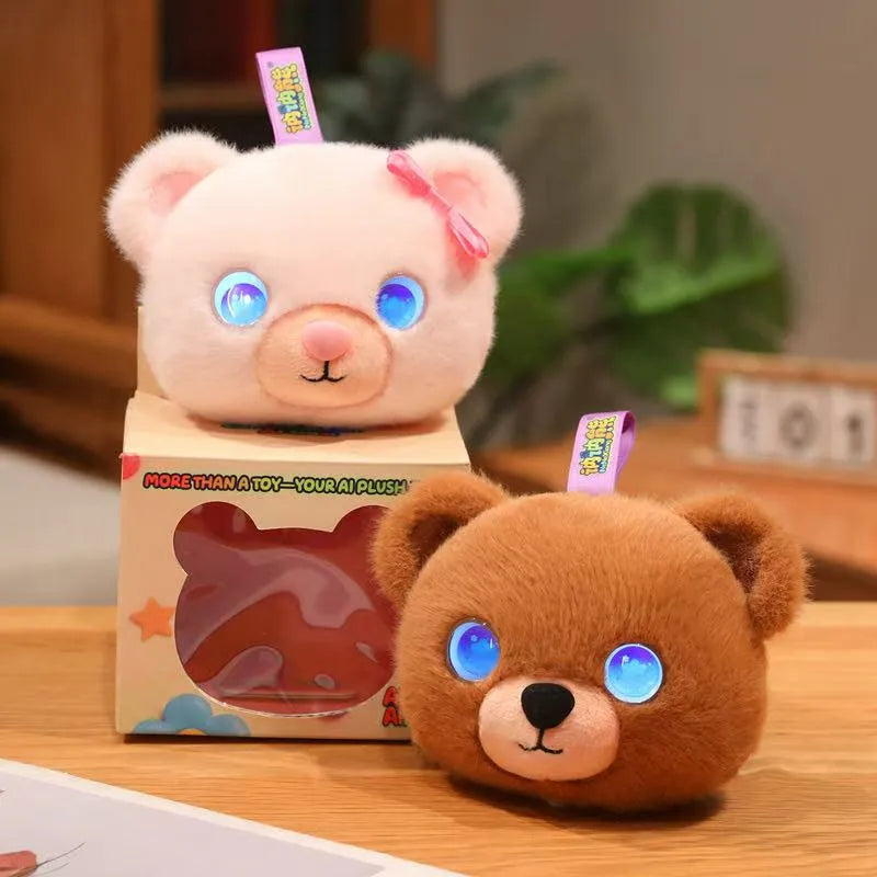 Cute AI Desk Buddy Couple Bear Plush Toy