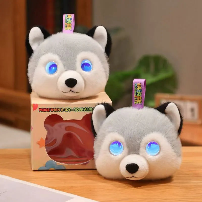 Cute AI Desk Buddy Husky Plush Toy