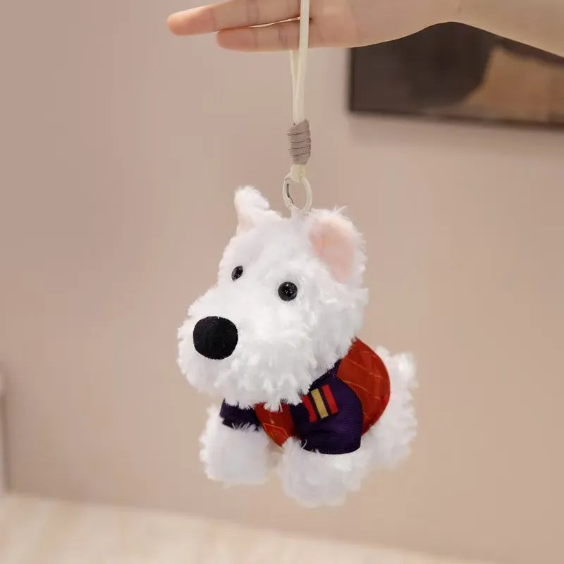 Cute Westie Puppy Keychain Plus
