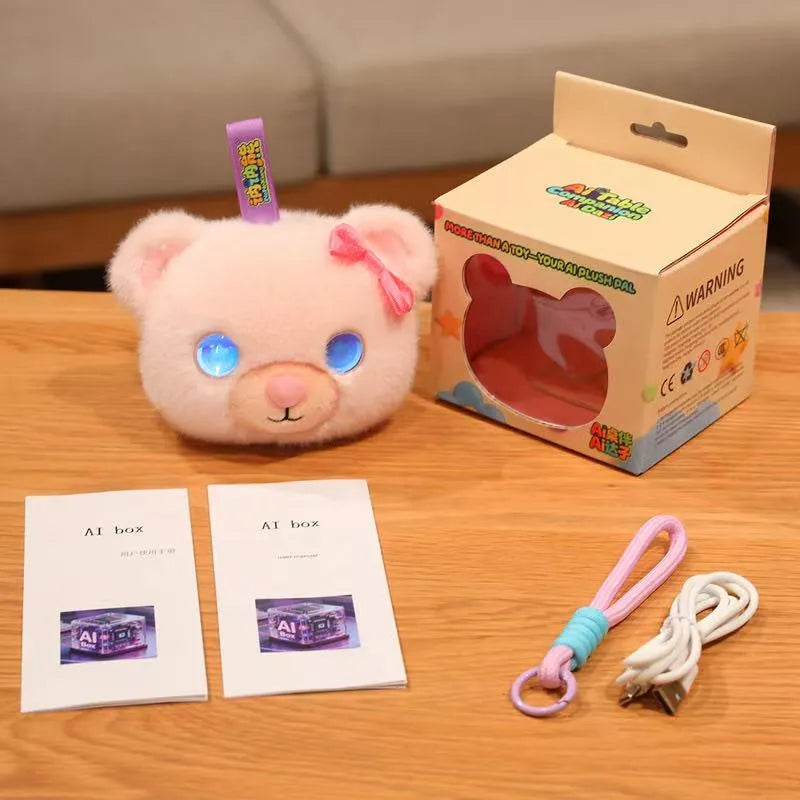 Cute AI Desk Buddy Couple Bear Plush Toy