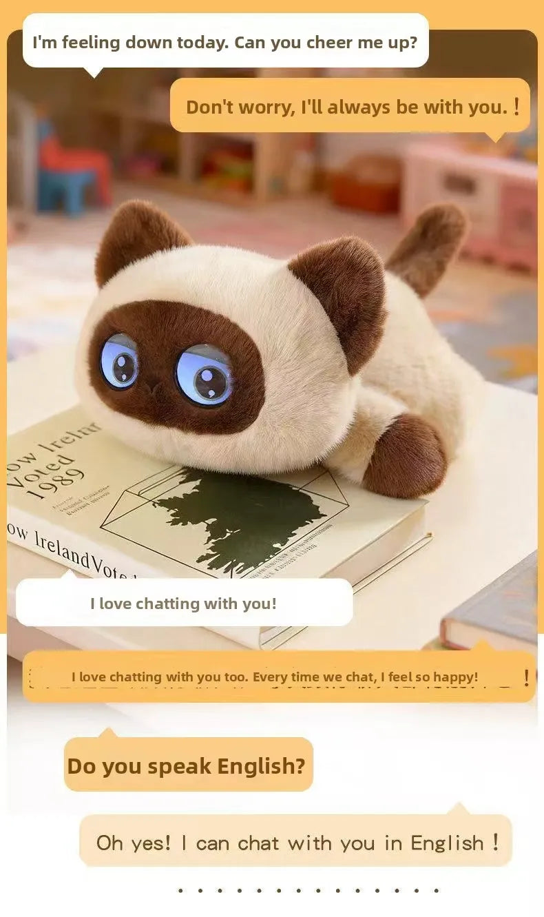 Cute AI Cat Alien Plush Toy