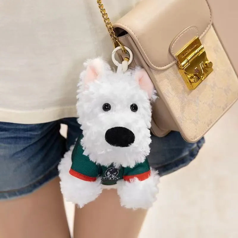 Cute Westie Puppy Keychain Plus