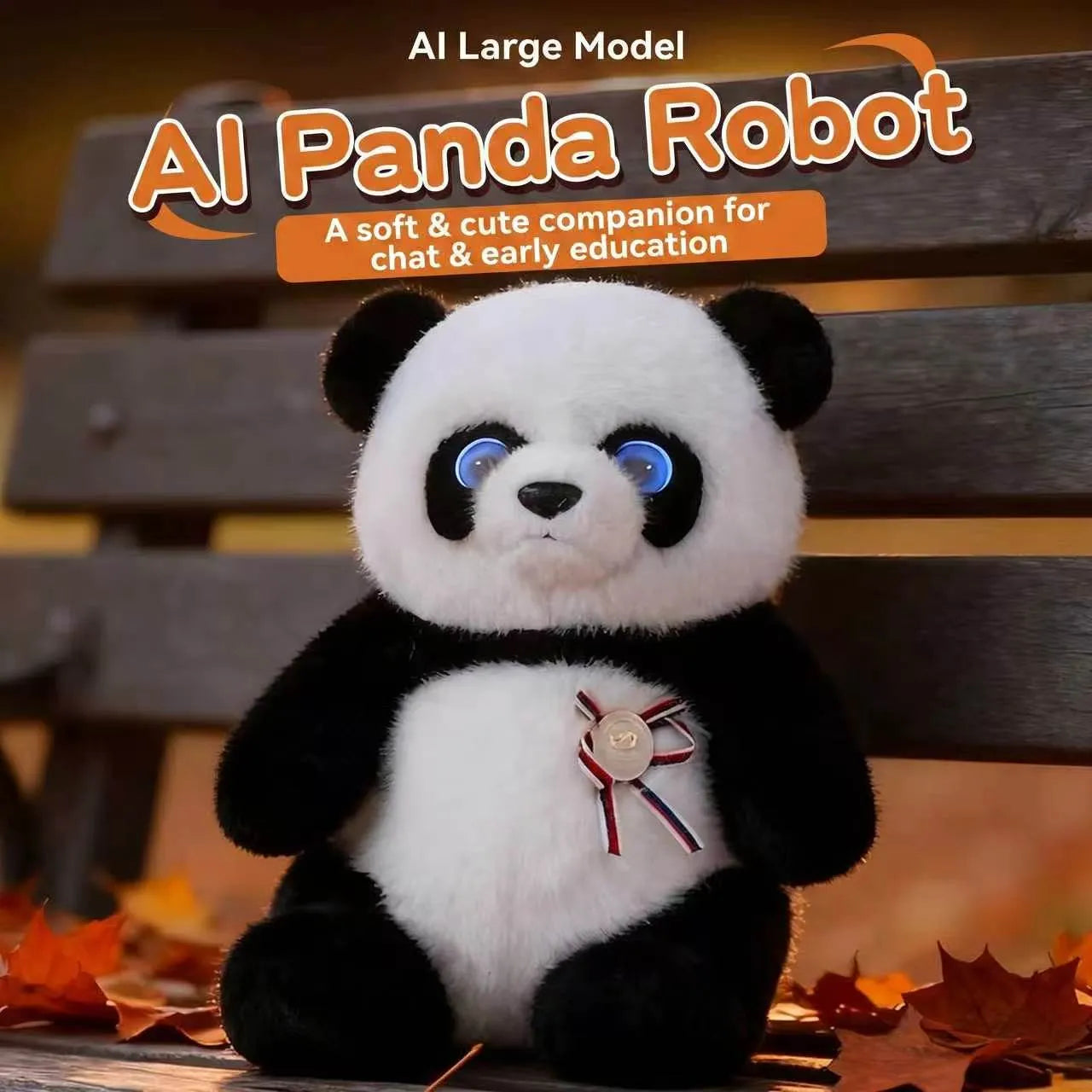 Cute AI Panda Robot Plush Toy