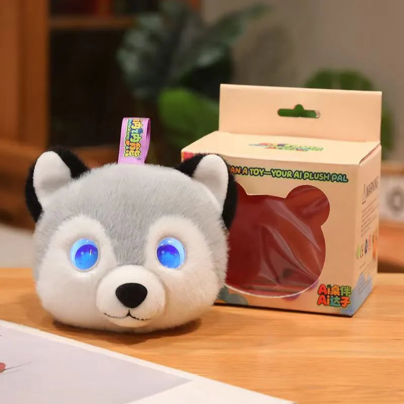 Cute AI Desk Buddy Husky Plush Toy