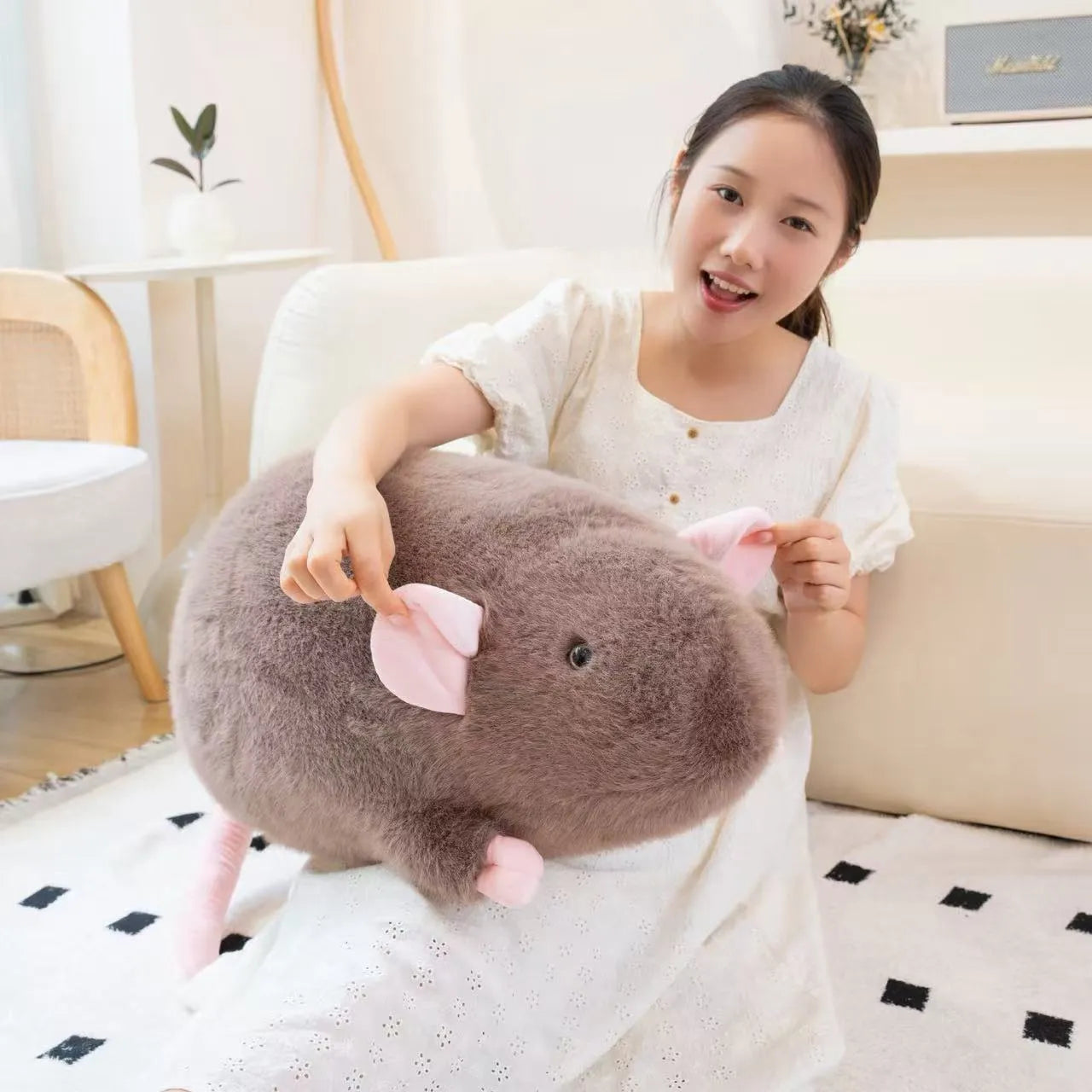Cute Chubby Mouse Plush Toy