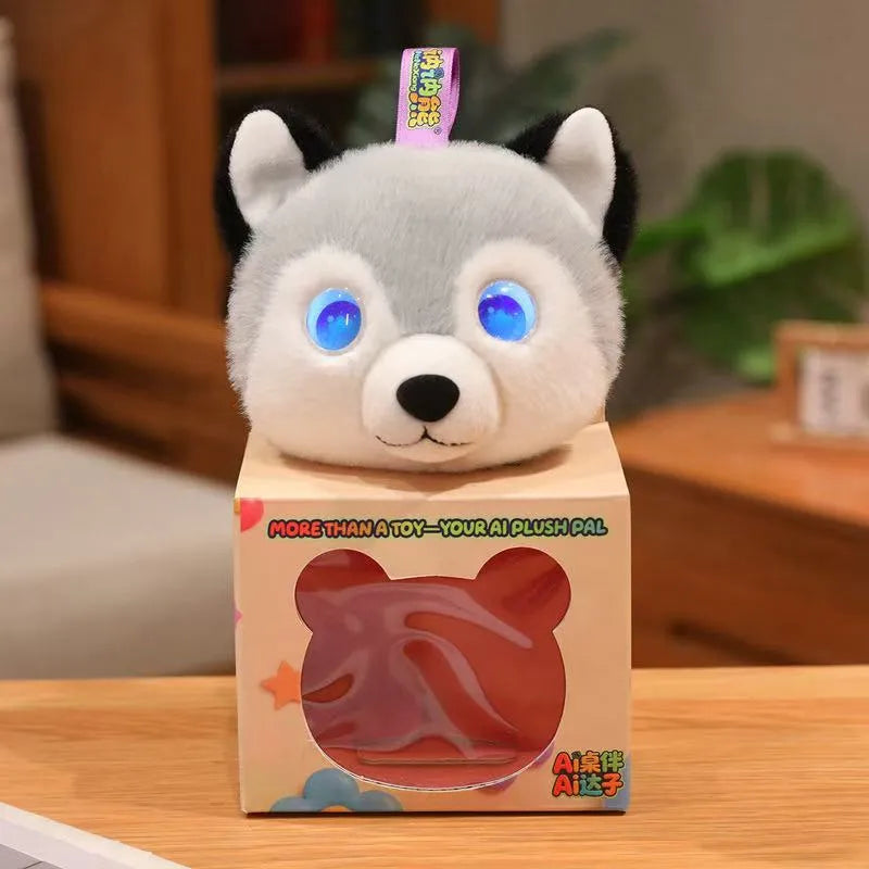 Cute AI Desk Buddy Husky Plush Toy