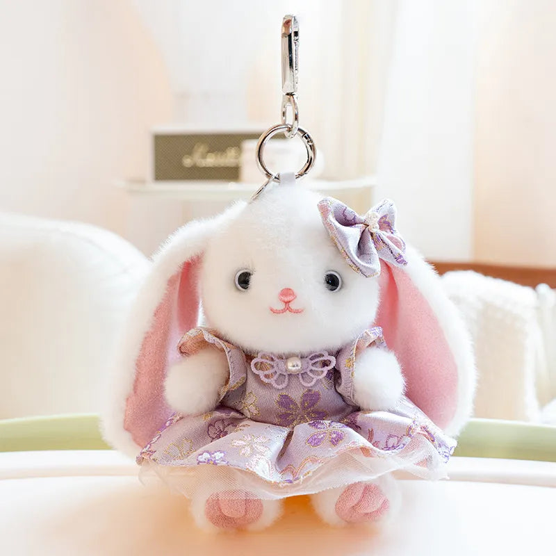 Cute Bella Rabbit Plush Toy Keychain