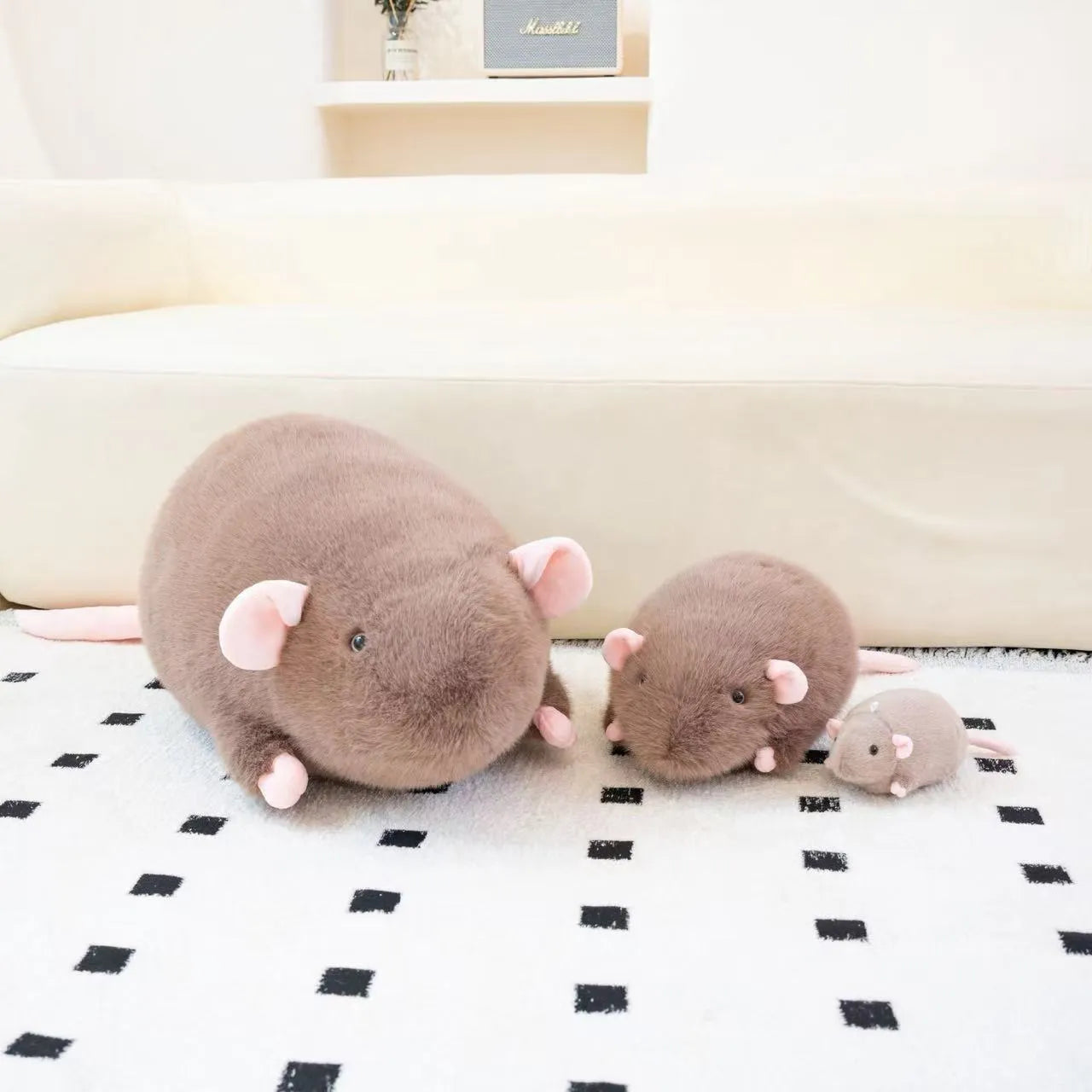 Cute Chubby Mouse Plush Toy