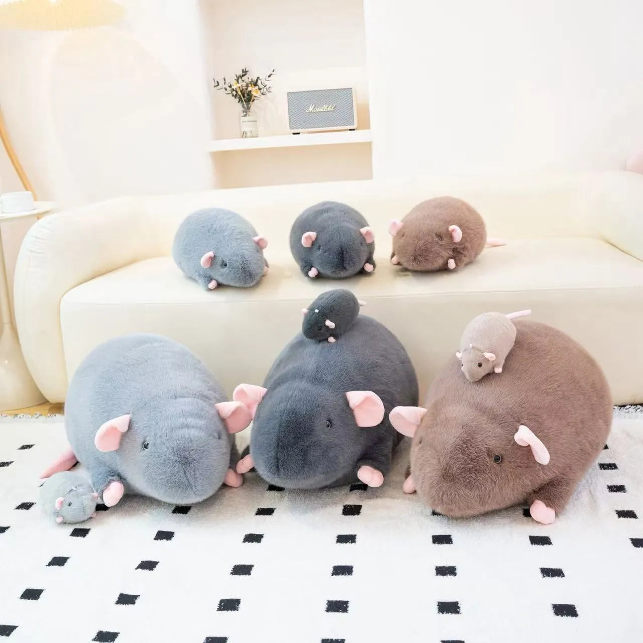 Cute Chubby Mouse Plush Toy