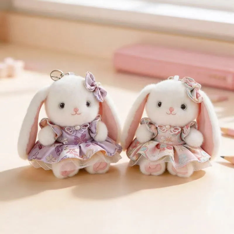Cute Bella Rabbit Plush Toy Keychain