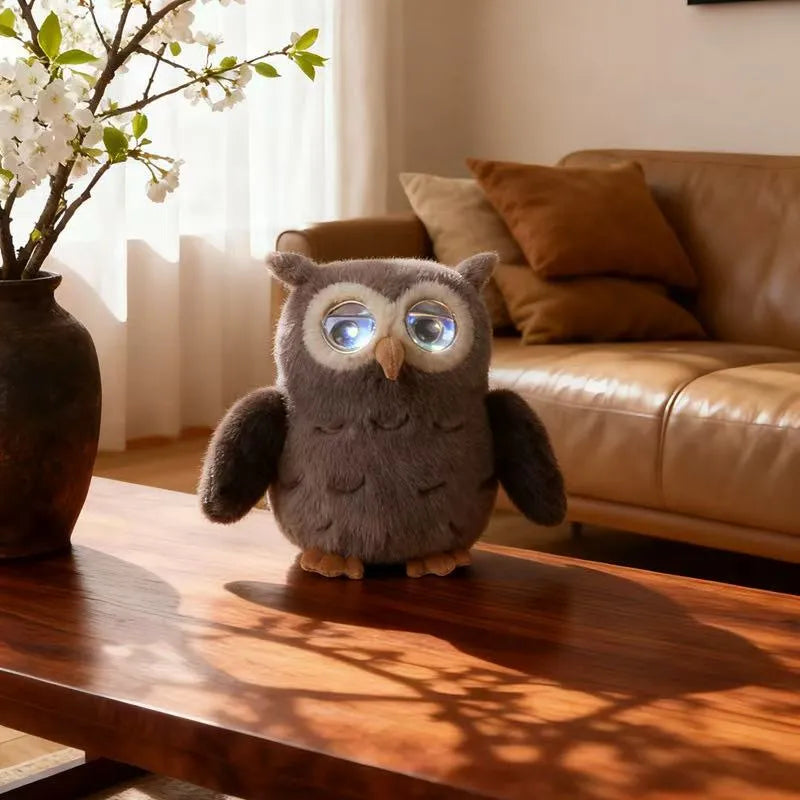 Cute AI Owl Robot Plush Toy
