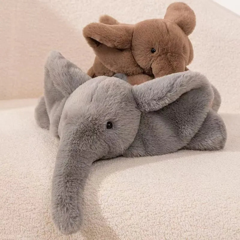 Cute LayDown Elephant Plush Toy