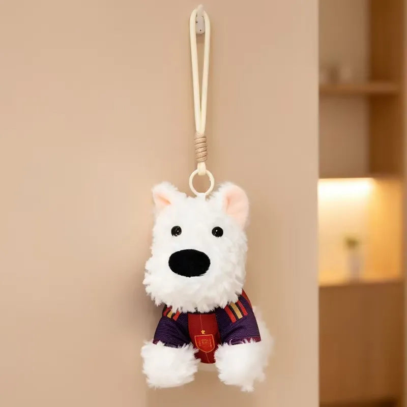 Cute Westie Puppy Keychain Plus