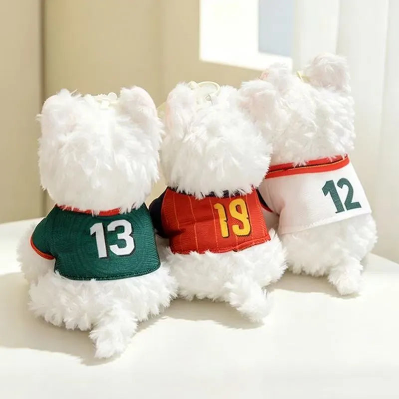 Cute Westie Puppy Keychain Plus