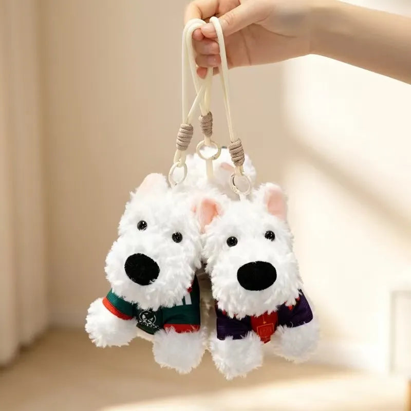 Cute Westie Puppy Keychain Plus