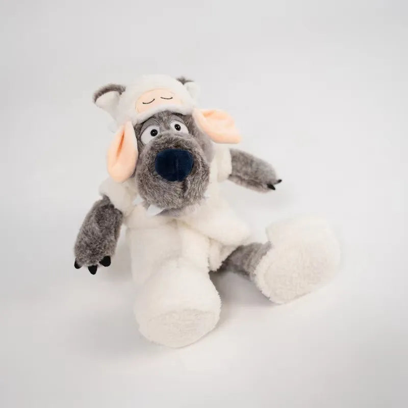 Cute Robe Sloth vs. Robe Wolf Plush Toy