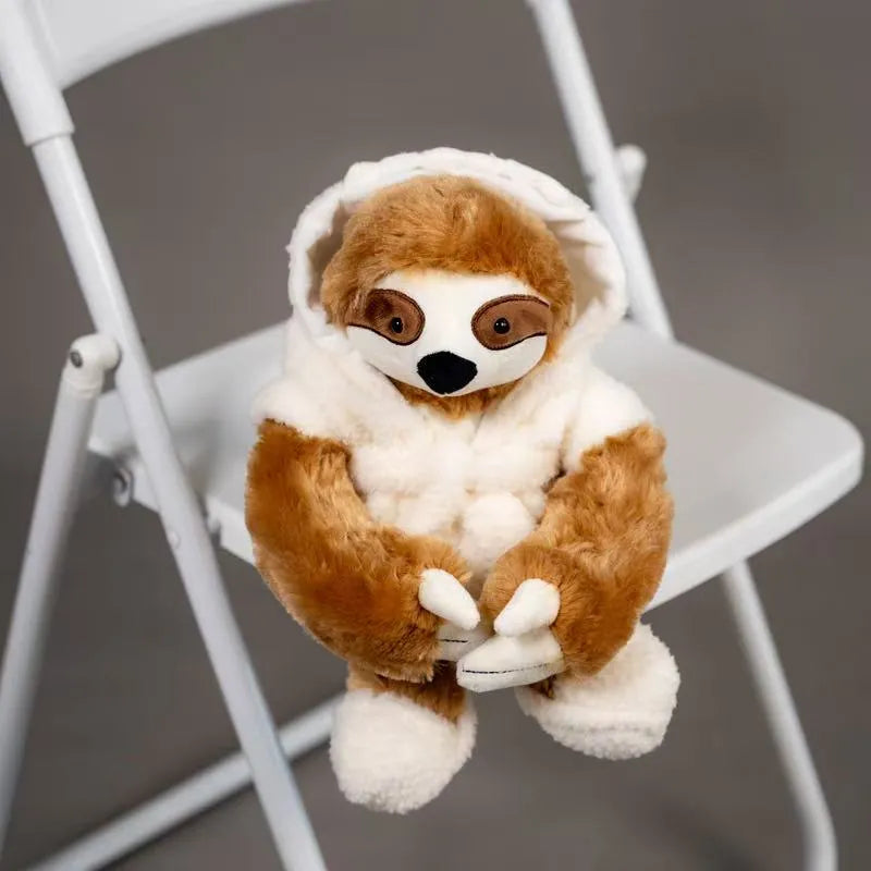 Cute Robe Sloth vs. Robe Wolf Plush Toy